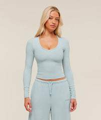 Waffle Long Sleeve Top